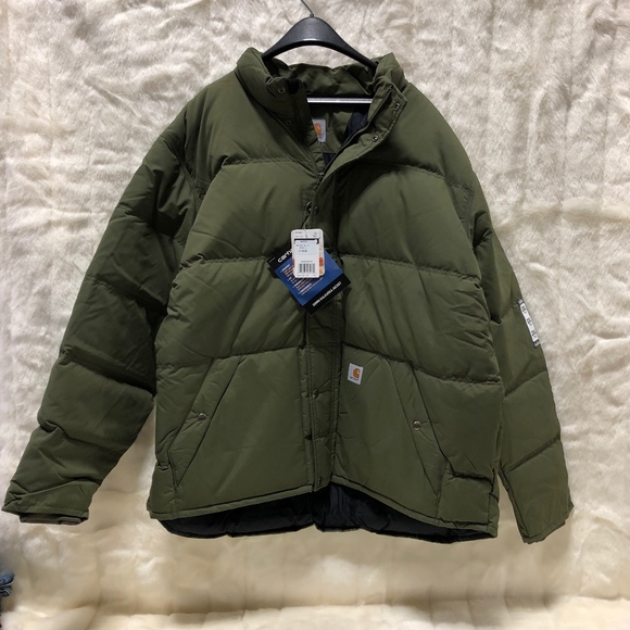 carhartt men's down jacket